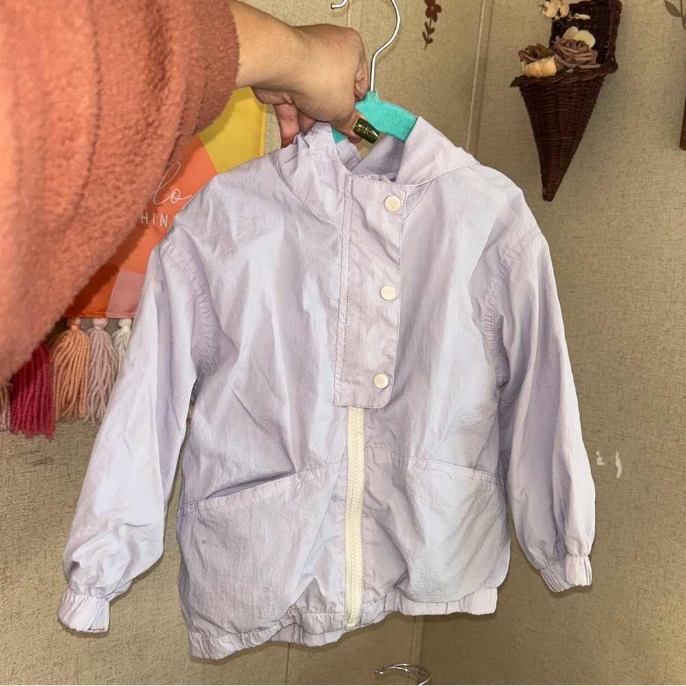 Zara girls 3/4 rain jacket